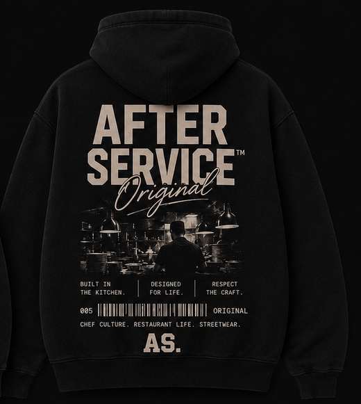 AFTER SERVICE™ Original Hoodie — Black