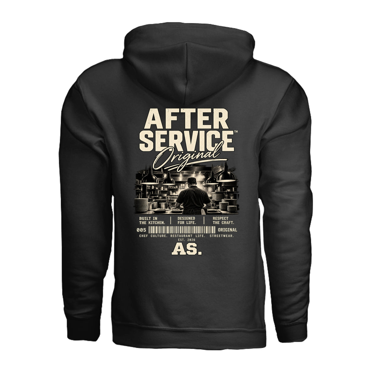 AFTER SERVICE™ Original Hoodie — Black